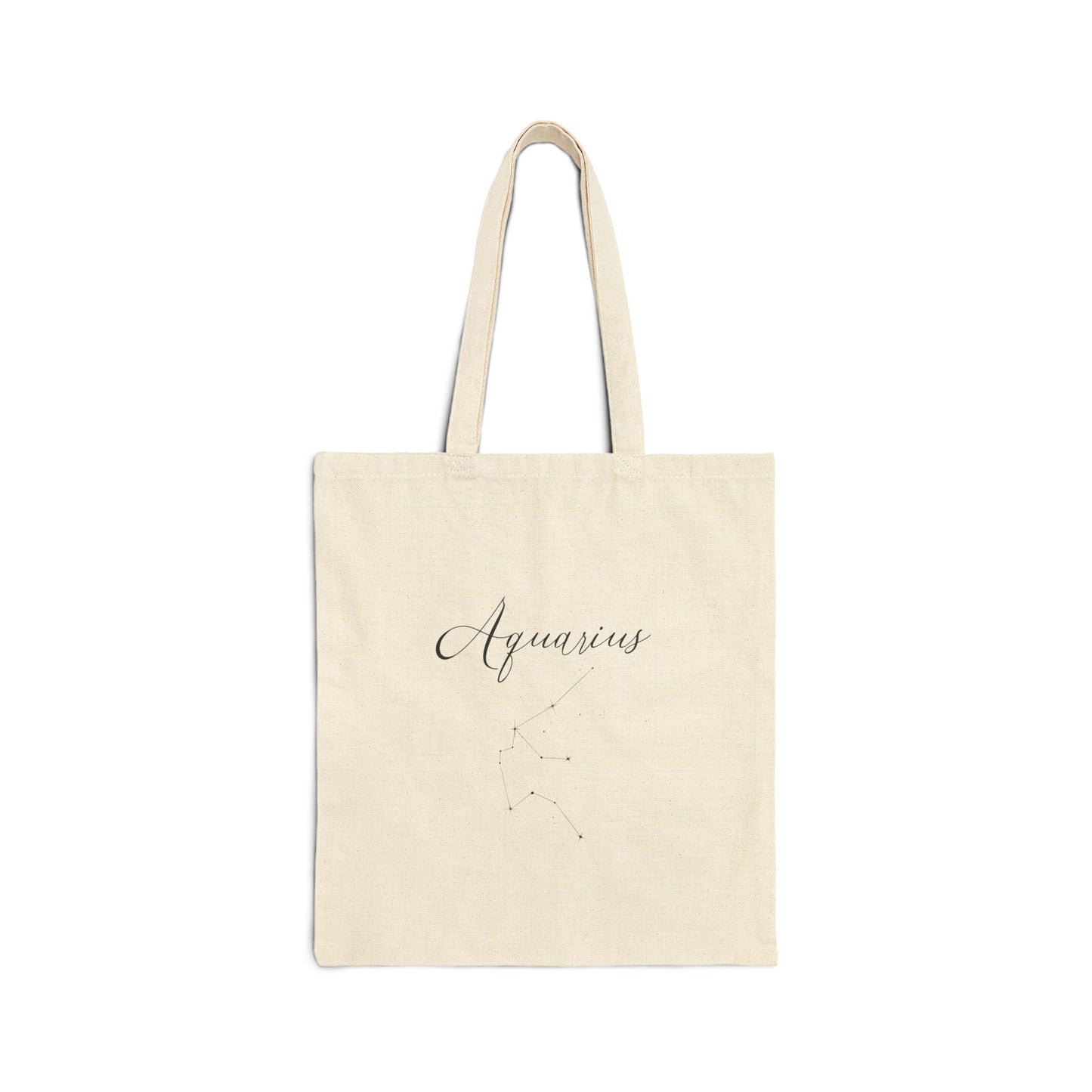 'Queen Of Aquarius' Star Sign - Double Sided Canvas Tote Bag