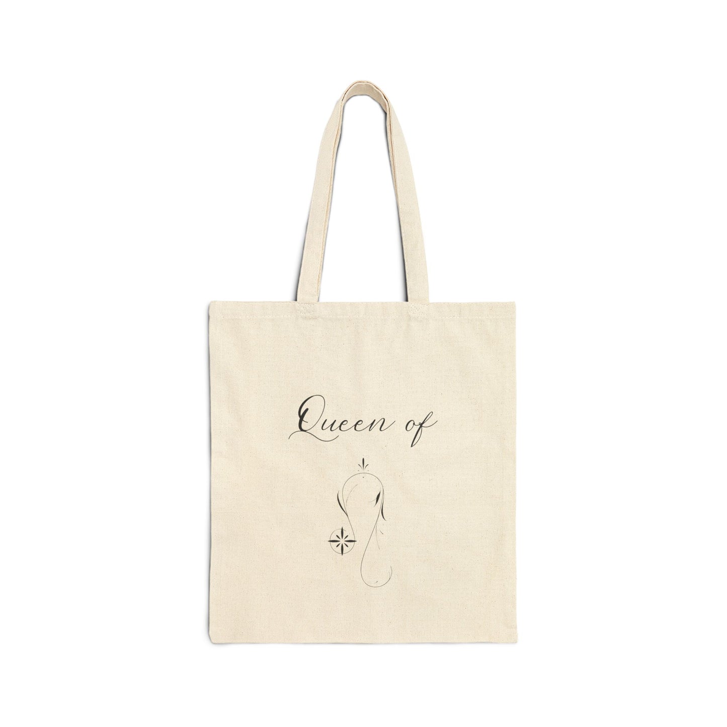'Queen Of Leo' Star Sign - Double Sided Canvas Tote Bag