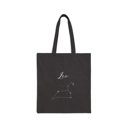 'Queen Of Leo' Star Sign - Double Sided Canvas Tote Bag
