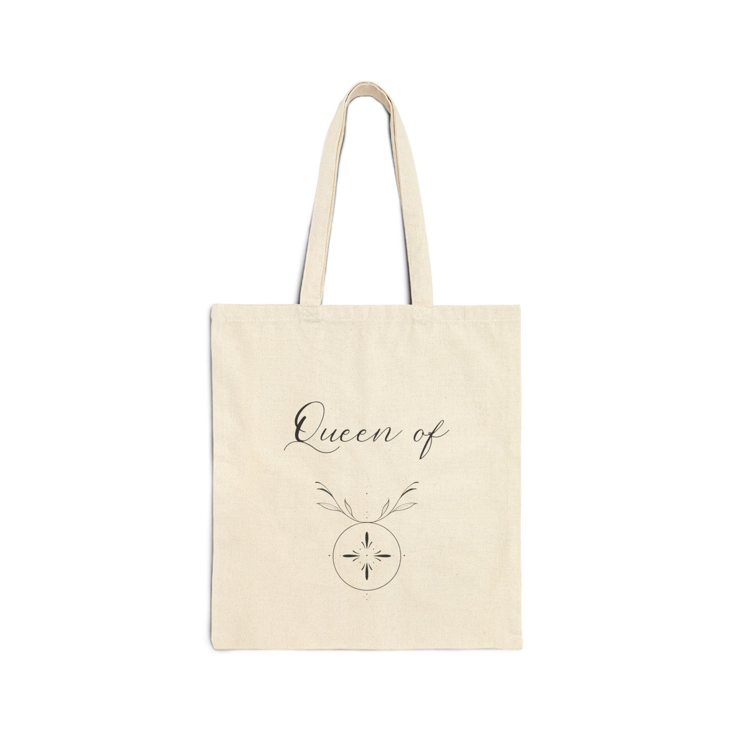 'Queen Of Taurus' Star Sign - Double Sided Canvas Tote Bag