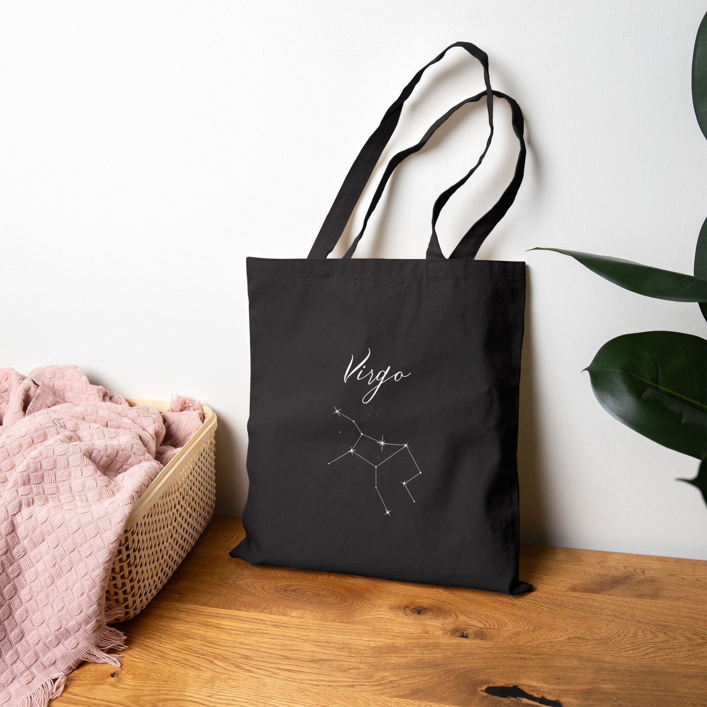 'Queen Of Virgo' Star Sign - Double Sided Canvas Tote Bag