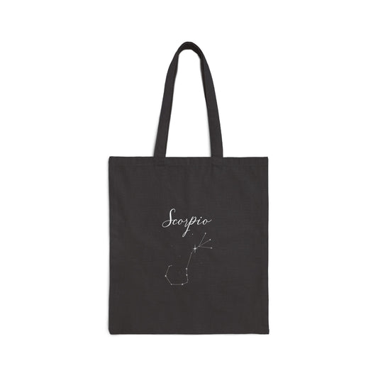 'Queen Of Scorpio' Star Sign - Double Sided Canvas Tote Bag