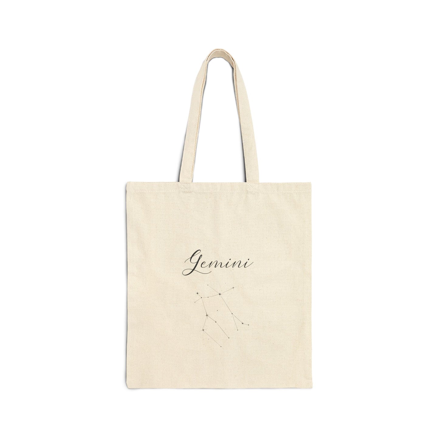 'Queen Of Gemini' Star Sign - Double Sided Canvas Tote Bag