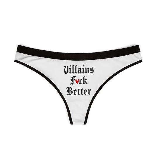 Villains F*ck Better Gothic Lingerie (White)